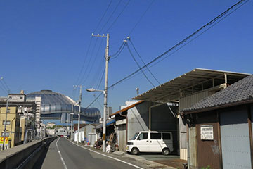 大阪ドーム近辺の街並み